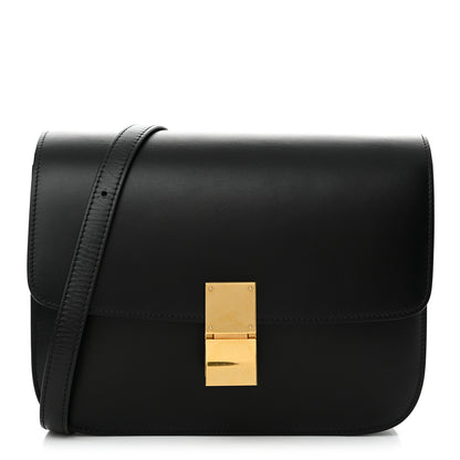 Celine Box Calfskin Medium Classic Box Flap Bag Black 1 of 10