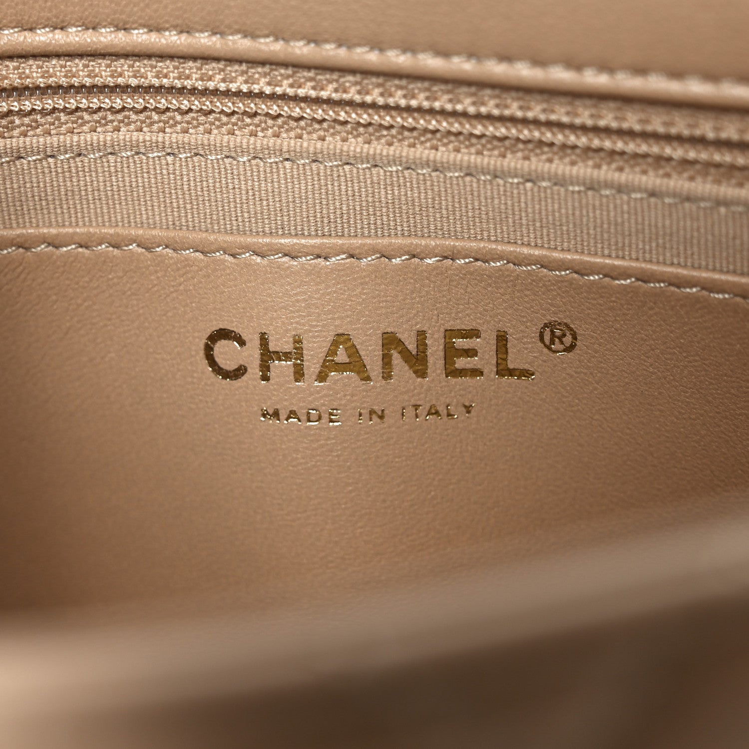 Chanel Lambskin Quilted Large CC Funky Town Flap Beige 6 of 10