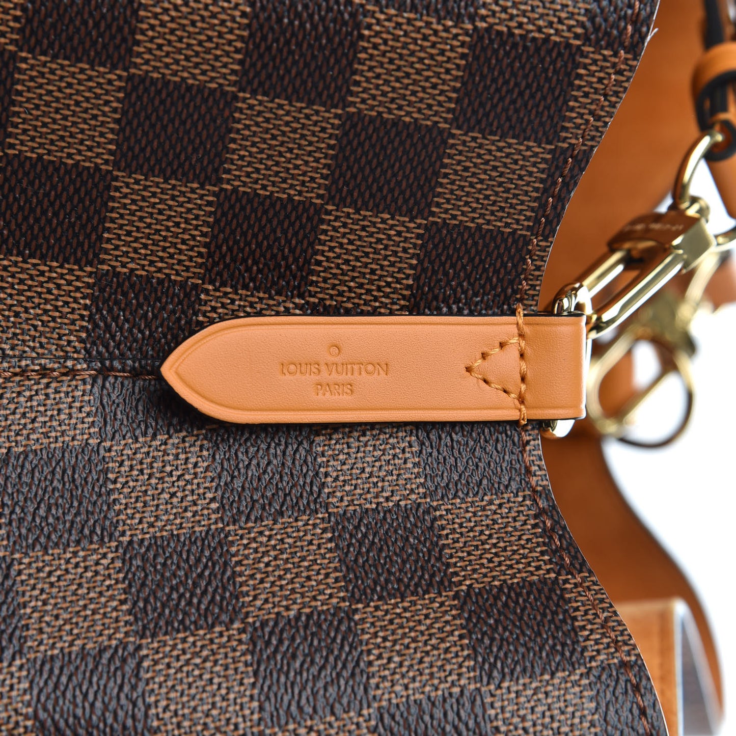 Damier Ebene Neonoe MM Safran
