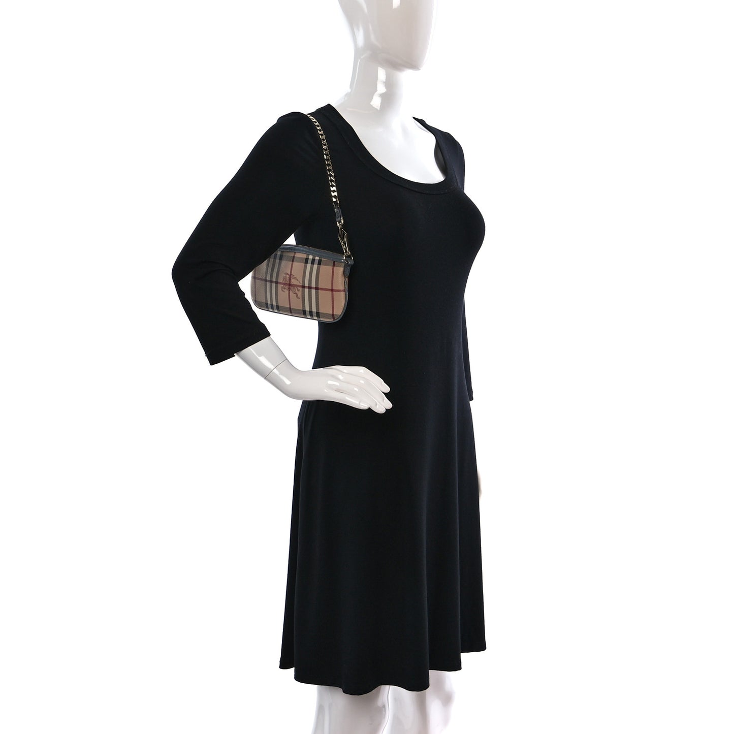 Haymarket Check Clara Pochette Grey