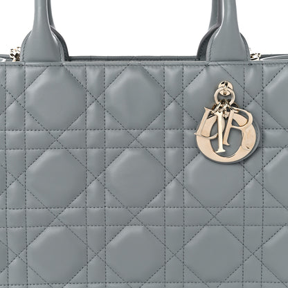 Christian Dior Calfskin Macrocannage Medium Book Tote Grey 8 of 12