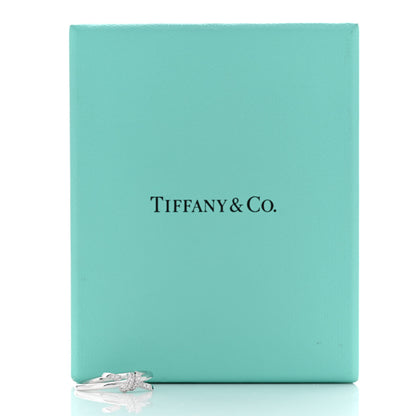 Tiffany 18K White Gold Diamond Small Knot Ring 54 6.75 5 of 5
