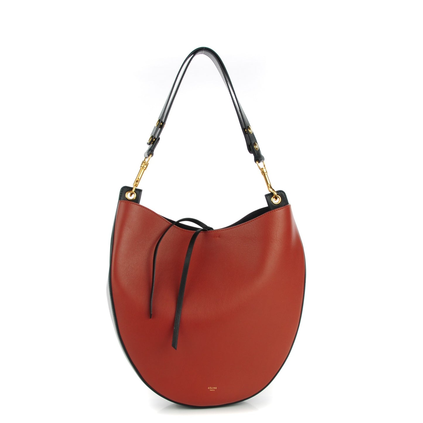 Smooth Calfskin Small Hobo Brick