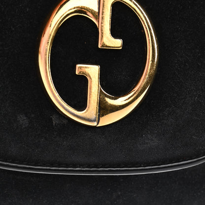 Gucci Suede Small 1973 Chain Shoulder Bag Black 12 of 13