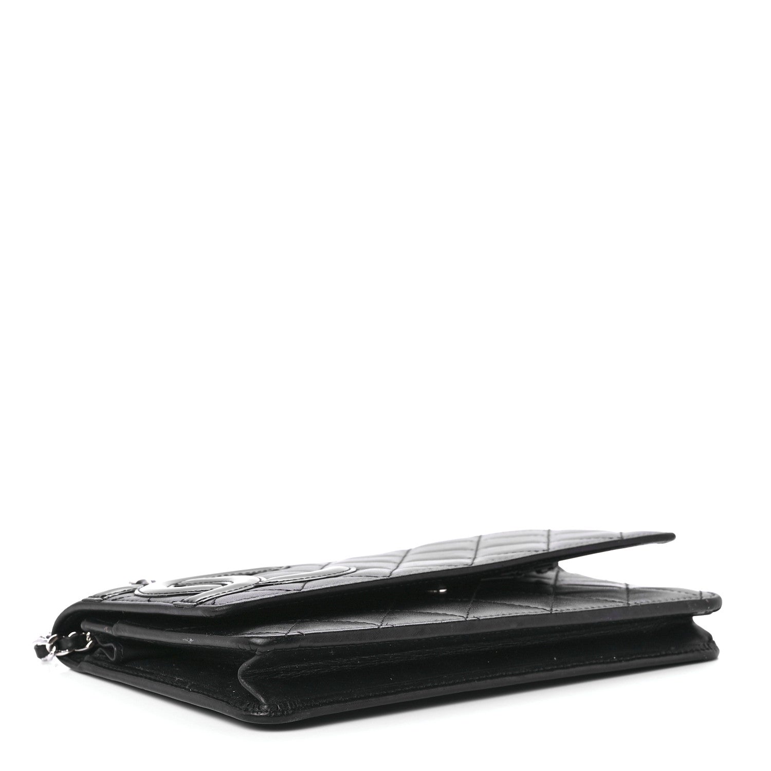 Chanel Calfskin Quilted Cambon Wallet On Chain WOC Black 4 of 11