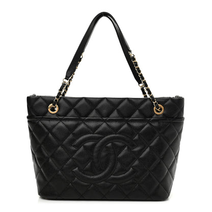 Chanel Caviar Quilted Timeless CC Soft Tote Black 1 of 10