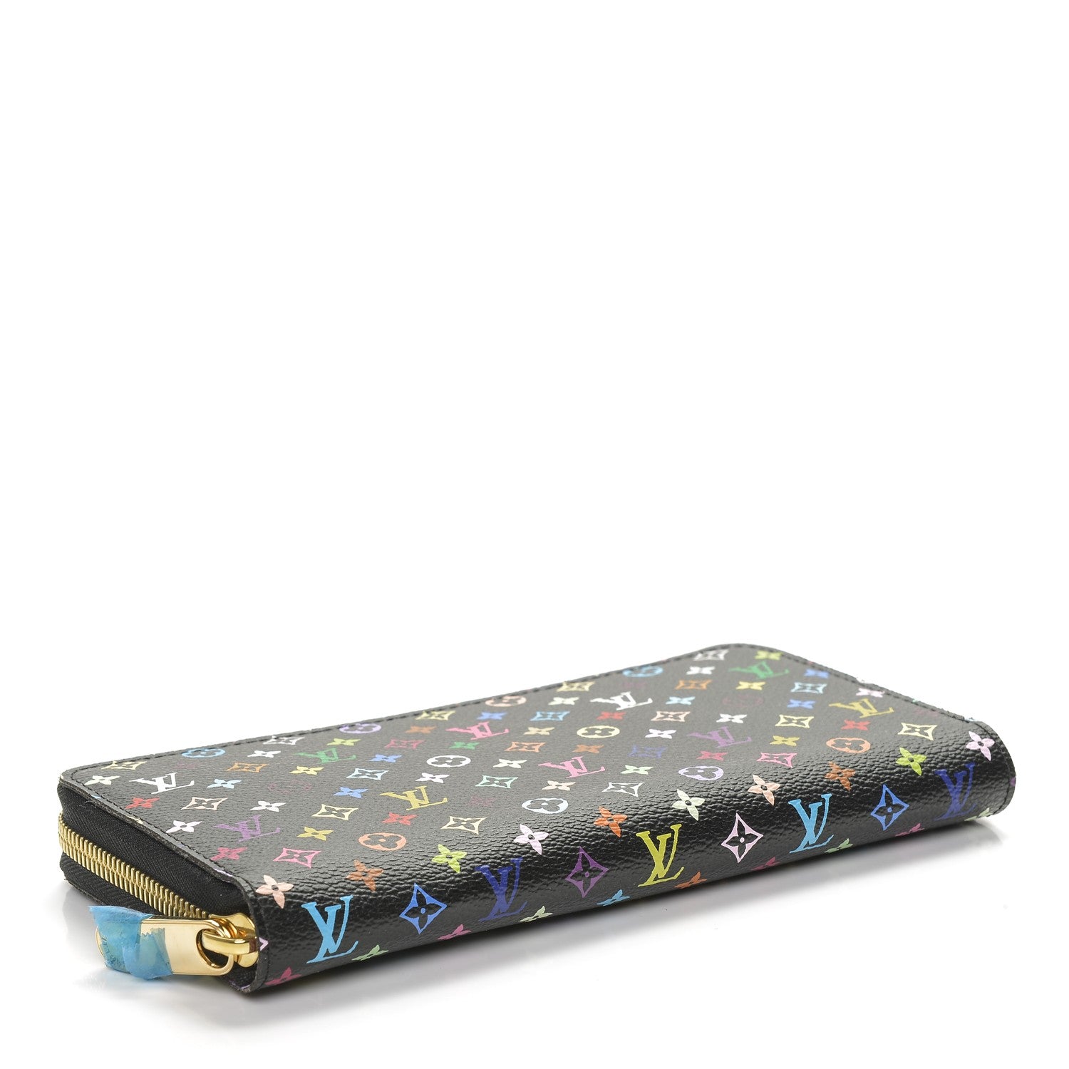 Louis Vuitton Monogram Multicolor Zippy Wallet Black Violet 4 of 6
