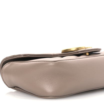 Gucci Calfskin Matelasse Super Mini GG Marmont Shoulder Bag Porcelain Rose 9 of 11