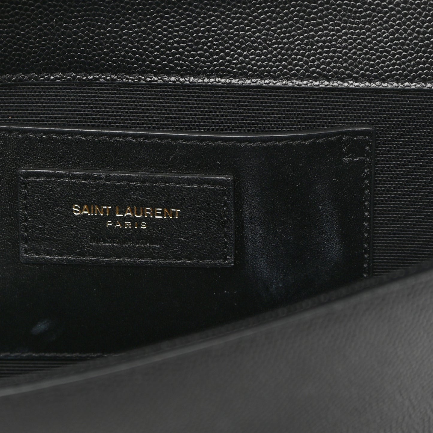 Grain De Poudre Medium Classic Monogram Kate Satchel Black