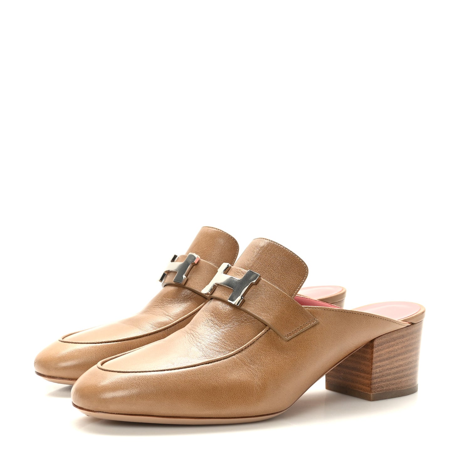 Goatskin Paradis Mules 38 Taupe