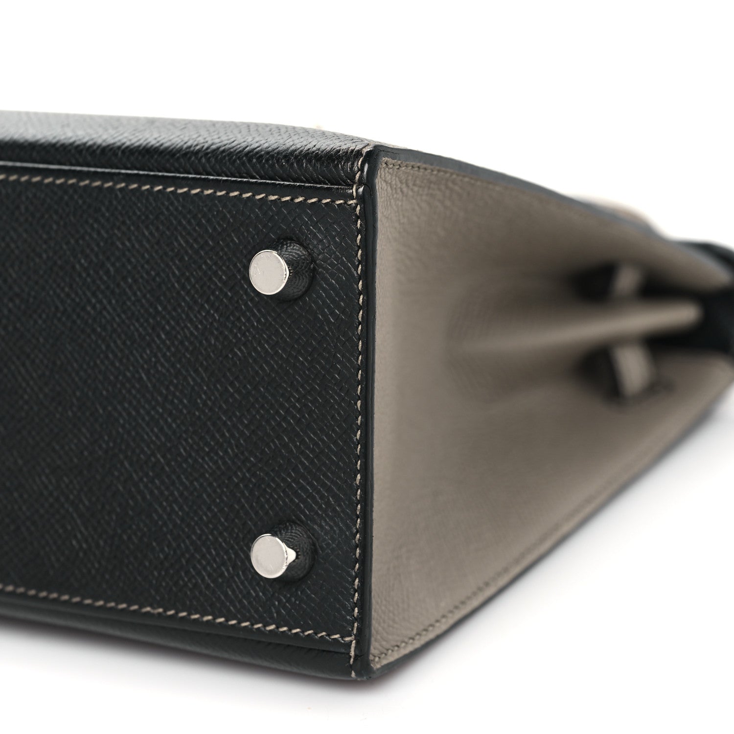 Hermes Epsom Horseshoe Kelly Sellier 25 Black Gris Asphalte 10 of 13