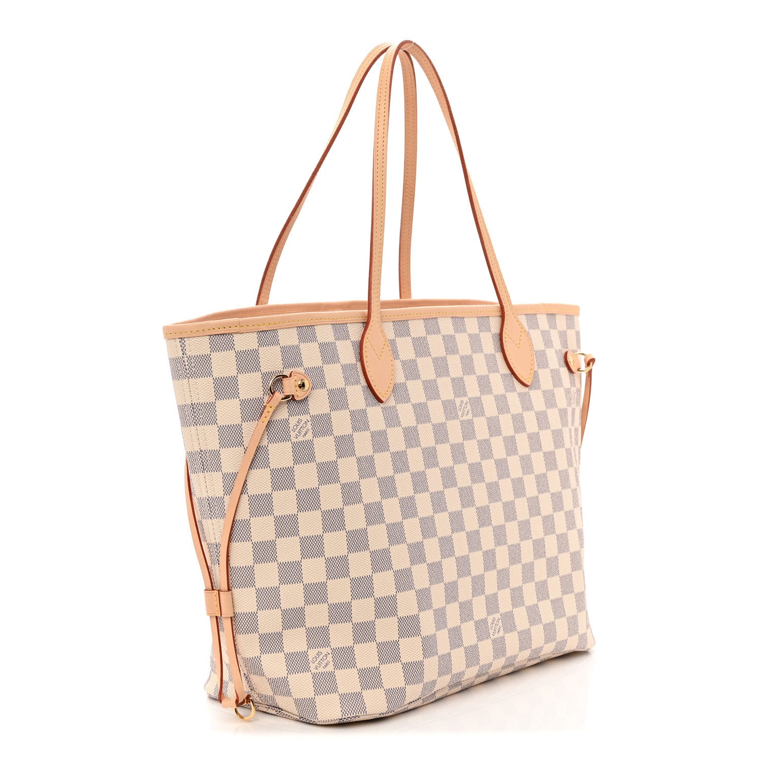 Louis Vuitton Damier Azur Neo Neverfull MM Rose Ballerine 4 of 10