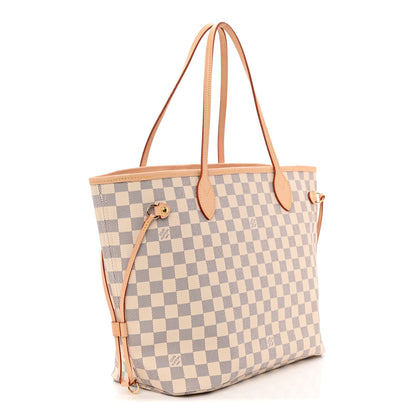Louis Vuitton Damier Azur Neo Neverfull MM Rose Ballerine 4 of 10