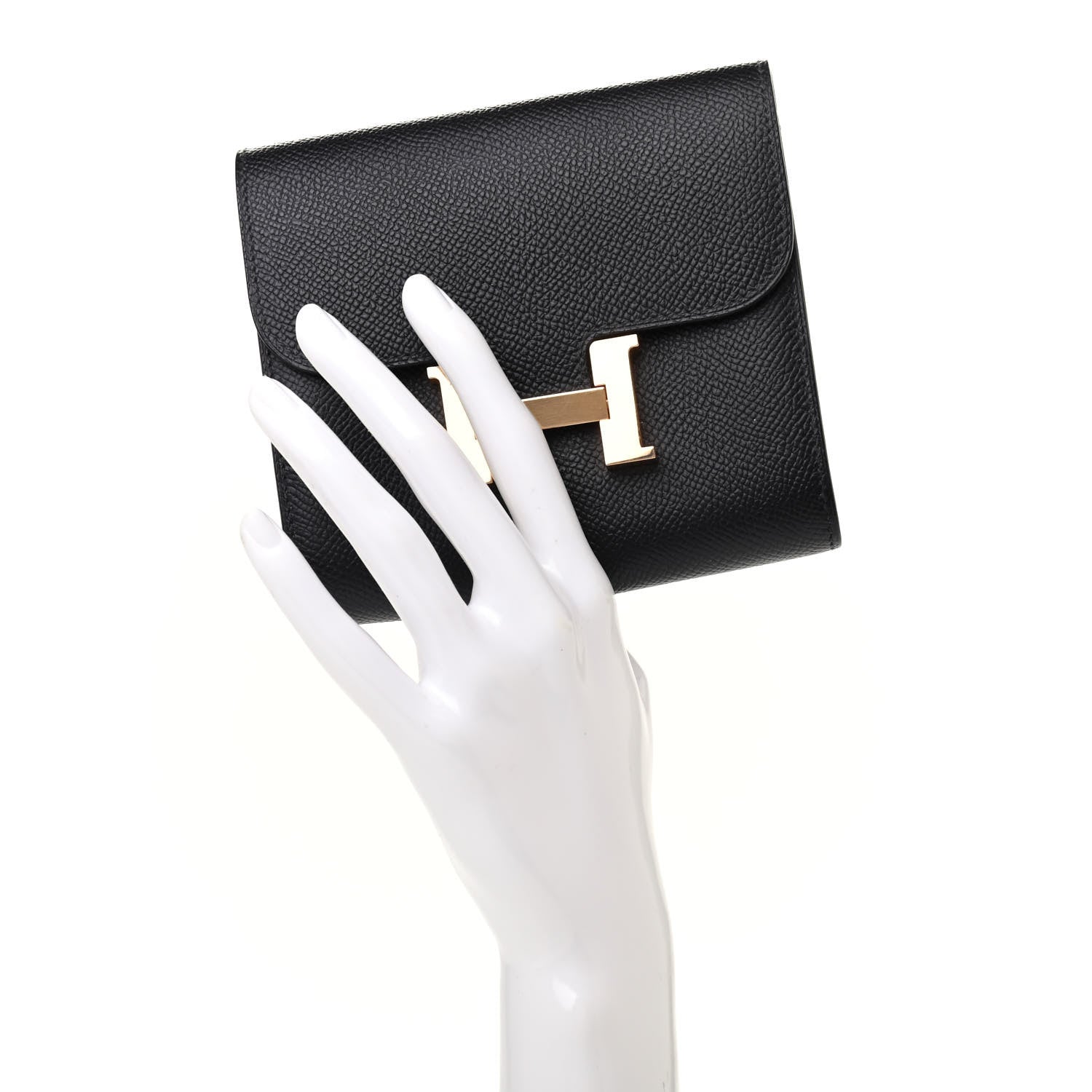 Hermes Epsom Constance Short Wallet Black 2 of 7