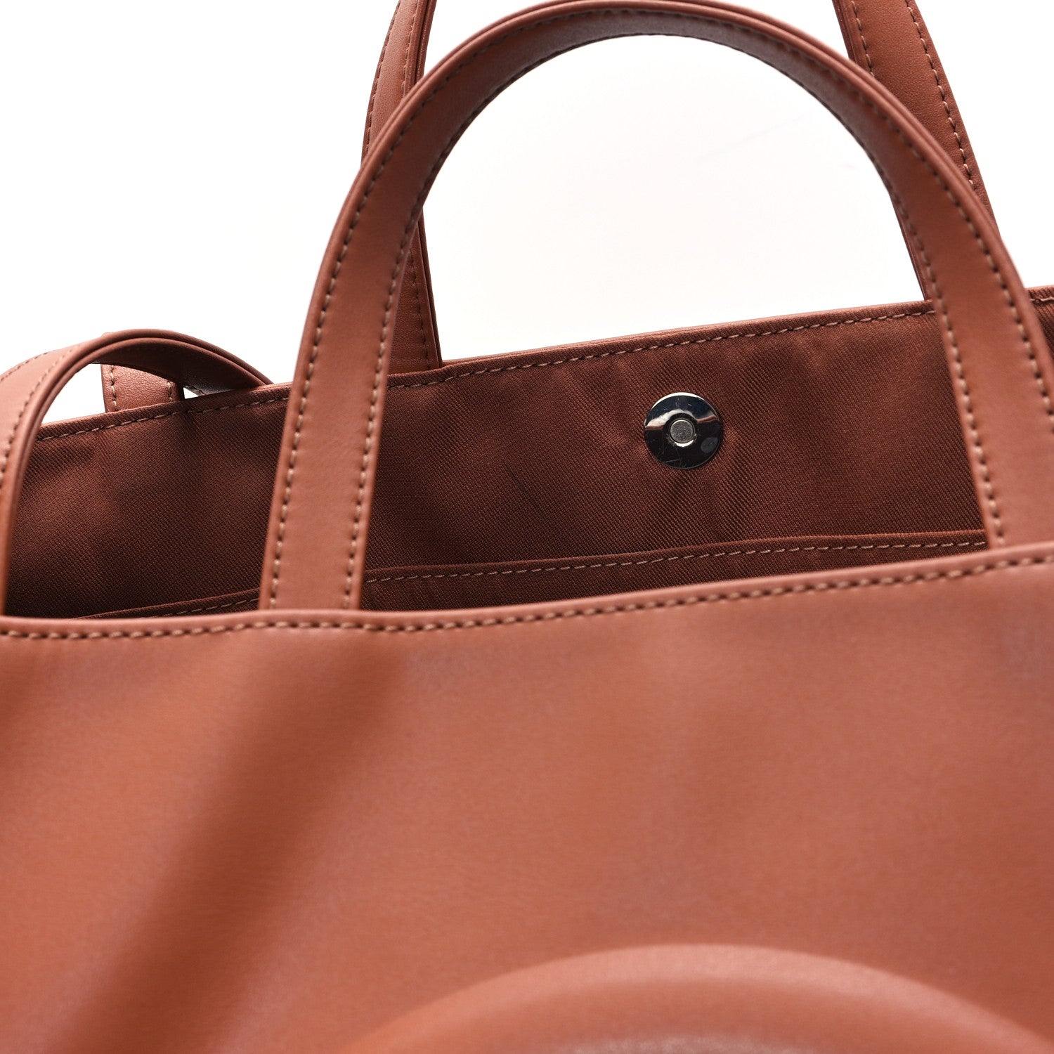 Telfar Vegan Leather Large Shopping Bag Tan 12 of 14