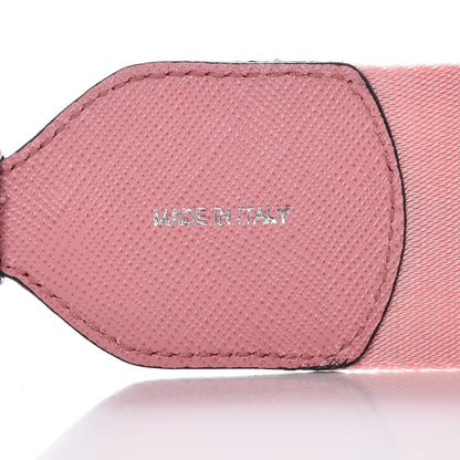 Prada Saffiano Striped Fabric Nastro Righe Shoulder Strap Petalo 4 of 4