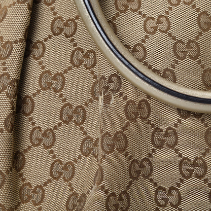 Gucci Monogram Medium Sukey Tote Champagne 15 of 22