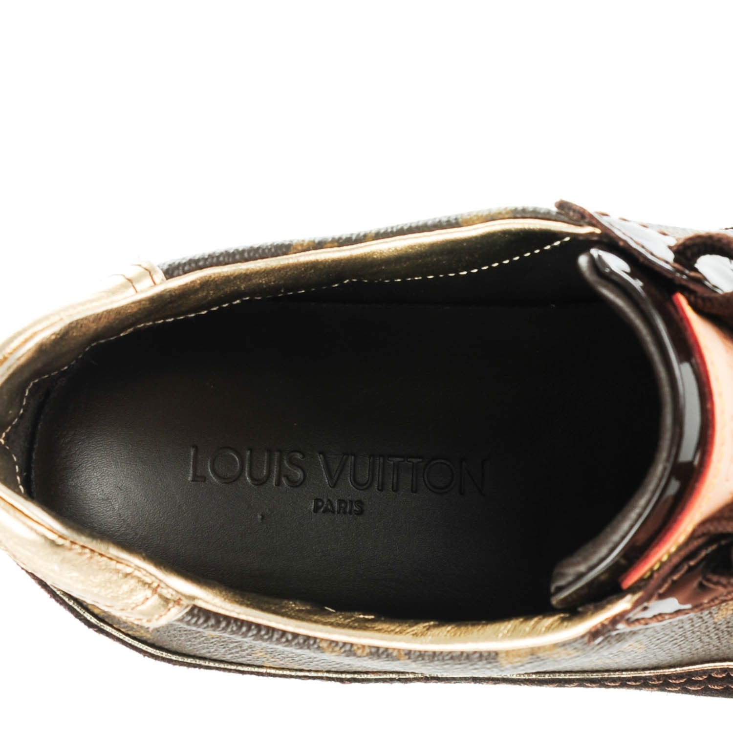Louis Vuitton Patent Monogram Globe Trotter Sneakers 39.5 6 of 8
