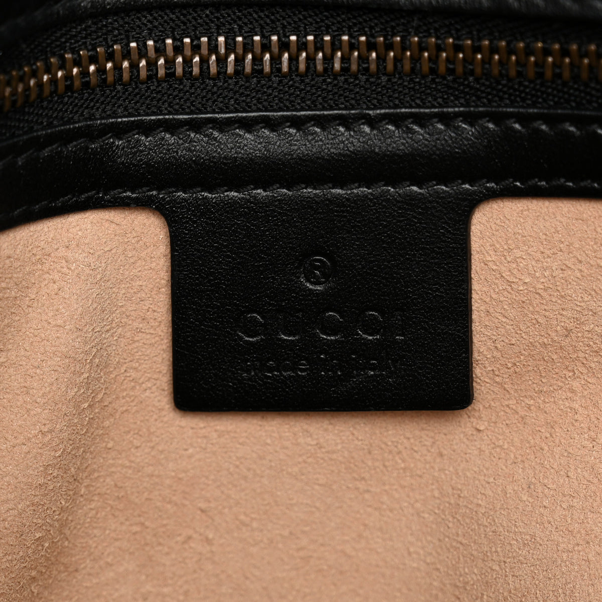 Calfskin Matelasse Medium GG Marmont Shoulder Bag Black