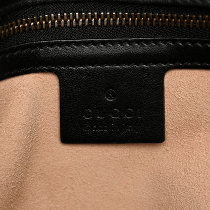 Gucci Calfskin Matelasse Medium GG Marmont Shoulder Bag Black 6 of 10