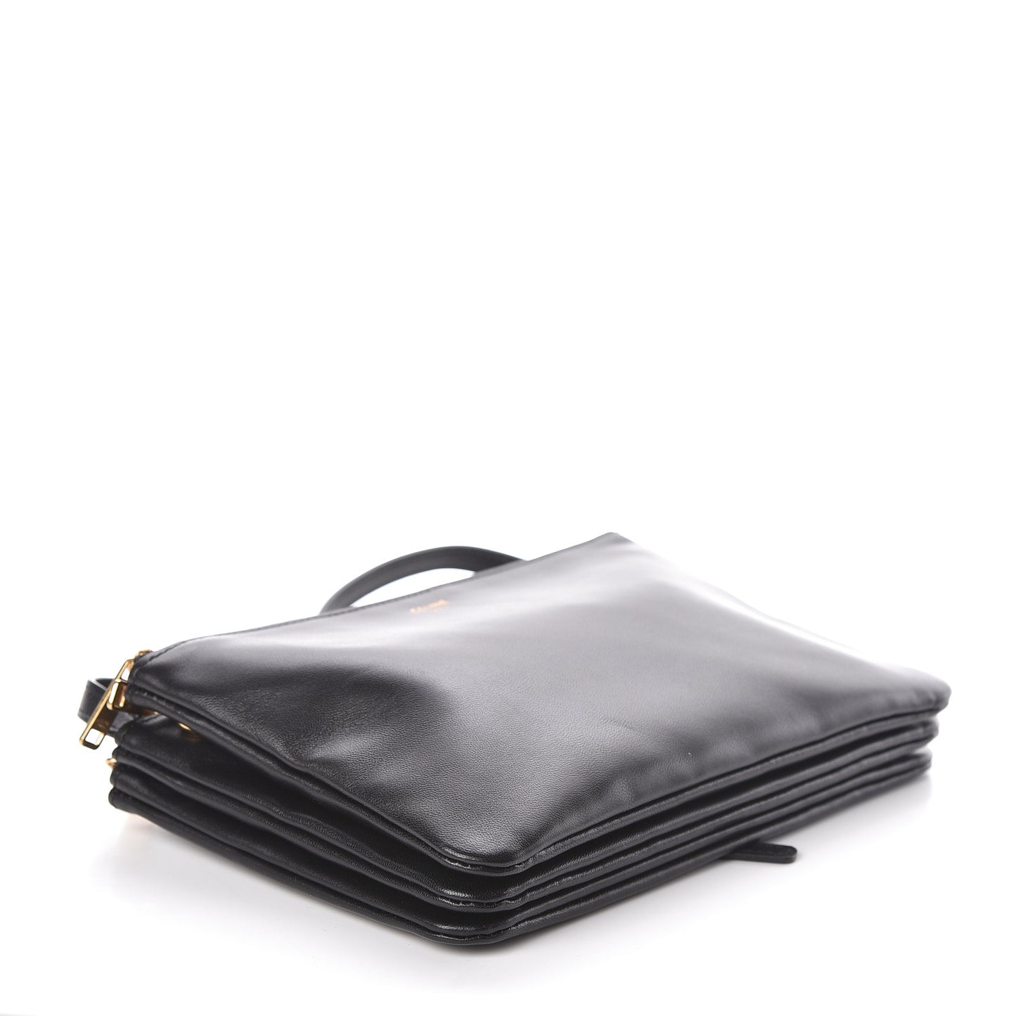 Lambskin Small Trio Crossbody Bag Black