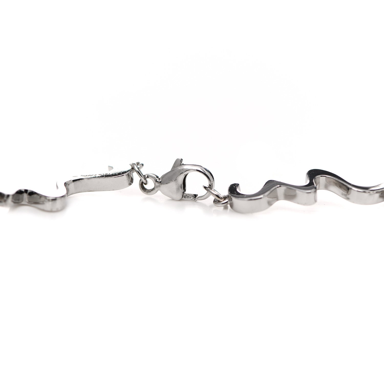 Tiffany 18K White Gold Diamond Frank Gehry Equus Bracelet 4 of 4
