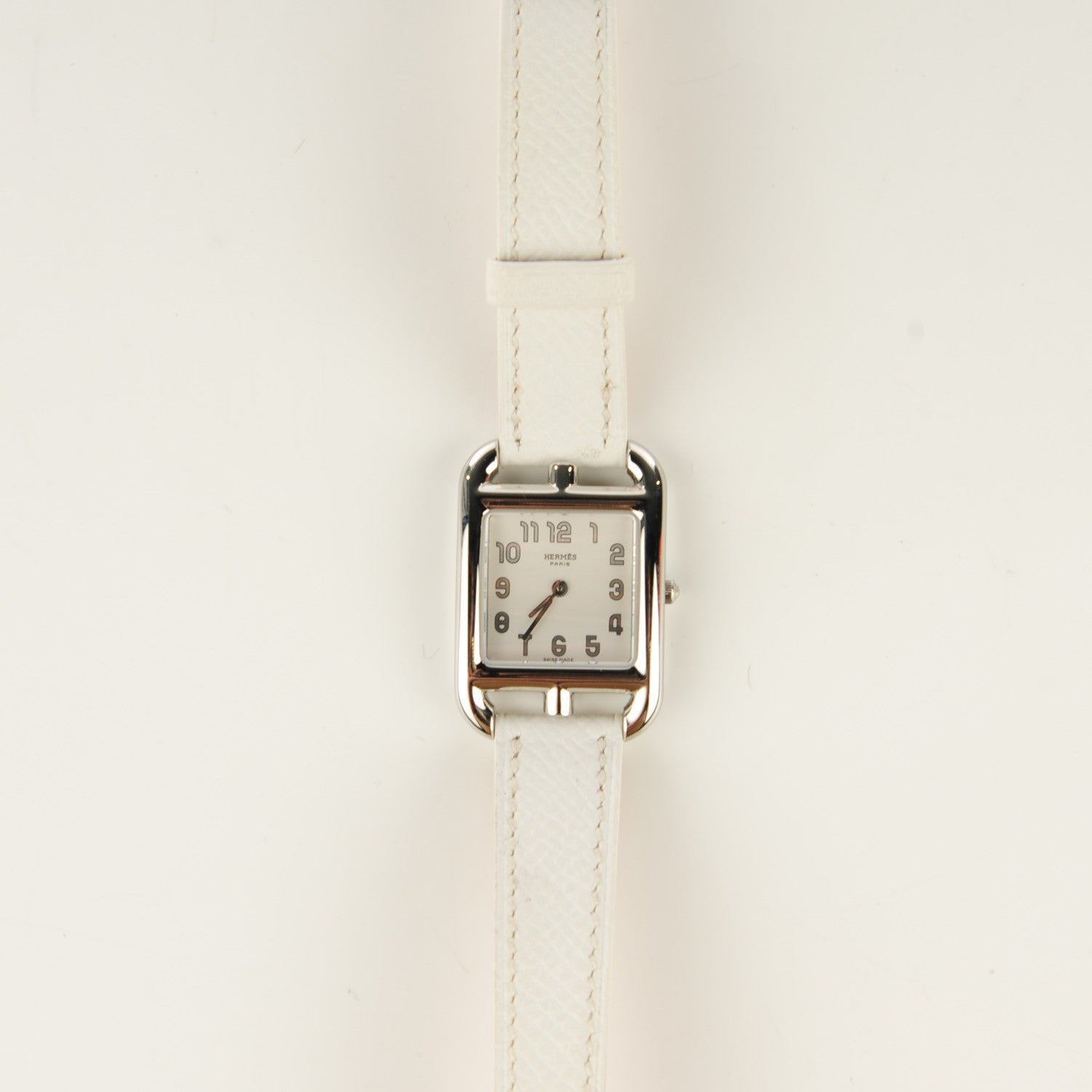 Hermes Stainless Steel Epsom 23mm Cape Cod Quartz Watch Blanc 9 of 10