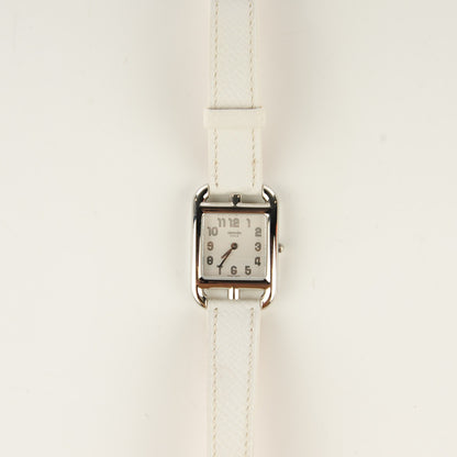 Hermes Stainless Steel Epsom 23mm Cape Cod Quartz Watch Blanc 9 of 10