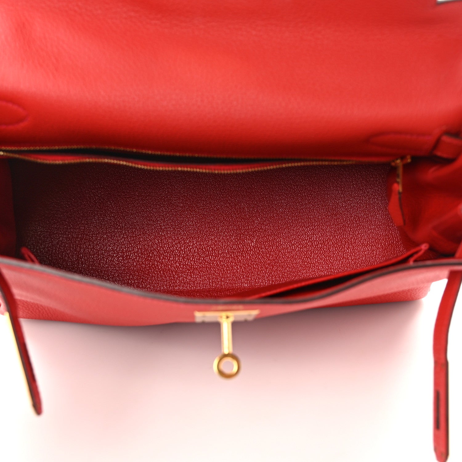 Hermes Togo Kelly Retourne 28 Rouge Casaque 5 of 14
