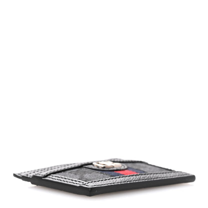 Gucci X BALENCIAGA BB Monogram Web Ophidia Card Holder Black 4 of 9