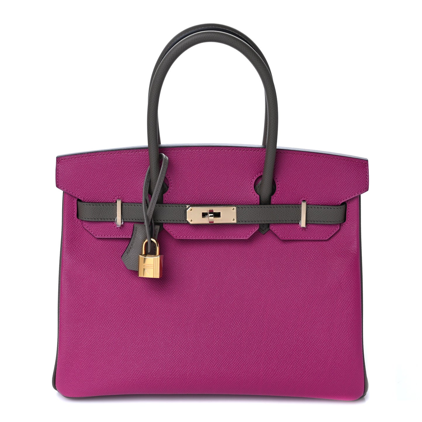 Epsom Horseshoe Birkin 30 Rose Poupre Etain