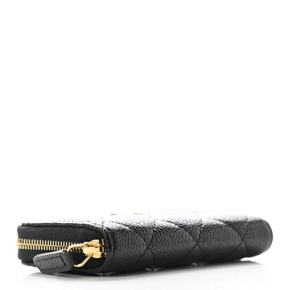 Chanel Caviar Quilted Zip Coin Purse Black 4 of 7