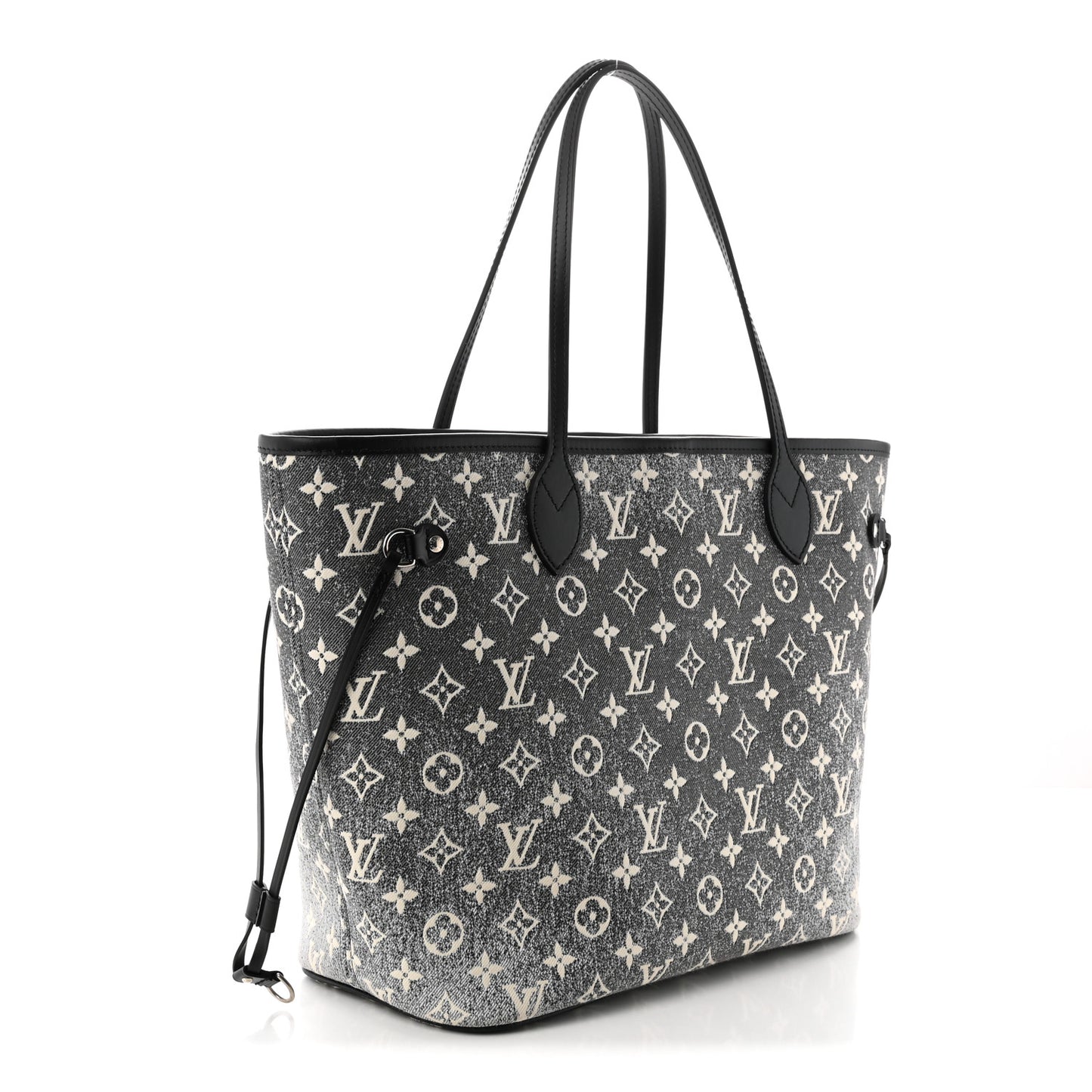 Denim Monogram Jacquard Neverfull MM Grey