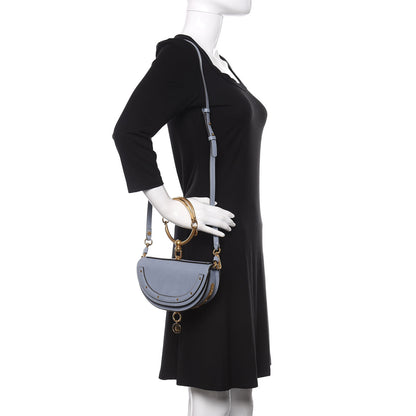 Chloe Calfskin Small Nile Bracelet Minaudiere Bag Washed Blue 2 of 8