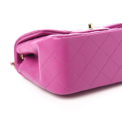 Chanel Lambskin Quilted Mini Square Flap Purple 6 of 11