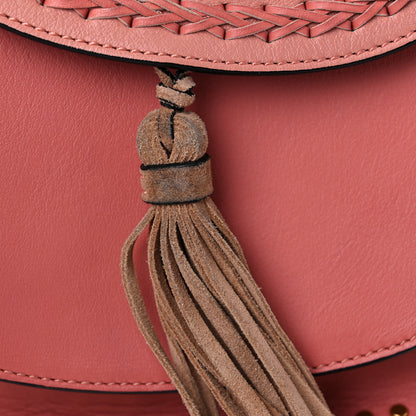 Chloe Calfskin Braided Mini Hudson Shoulder Bag Misty Rose 8 of 9