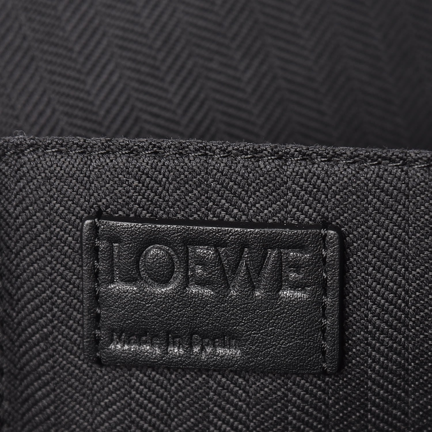 Loewe Wool Sheepsskin Goya Grid Backpack Scarlet Red Black 6 of 9
