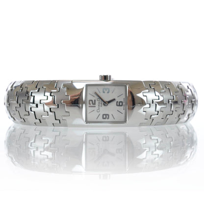 Christian Dior Stainless Steel 15mm Diorific Houndstooth Quartz Watch 1 of 7