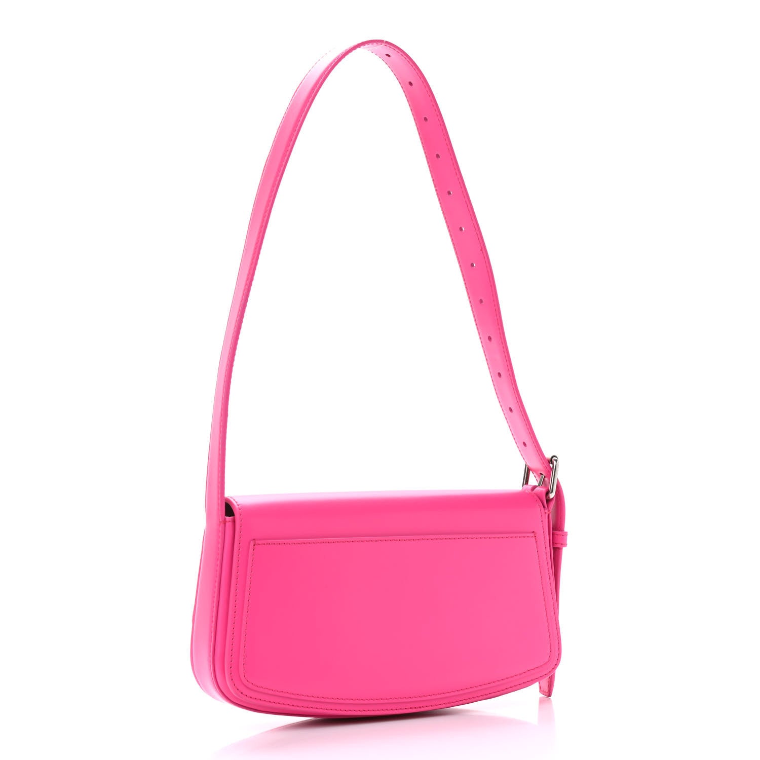 Balenciaga Shiny Box Calfskin Ghost Sling Bag Fuchsia 3 of 9