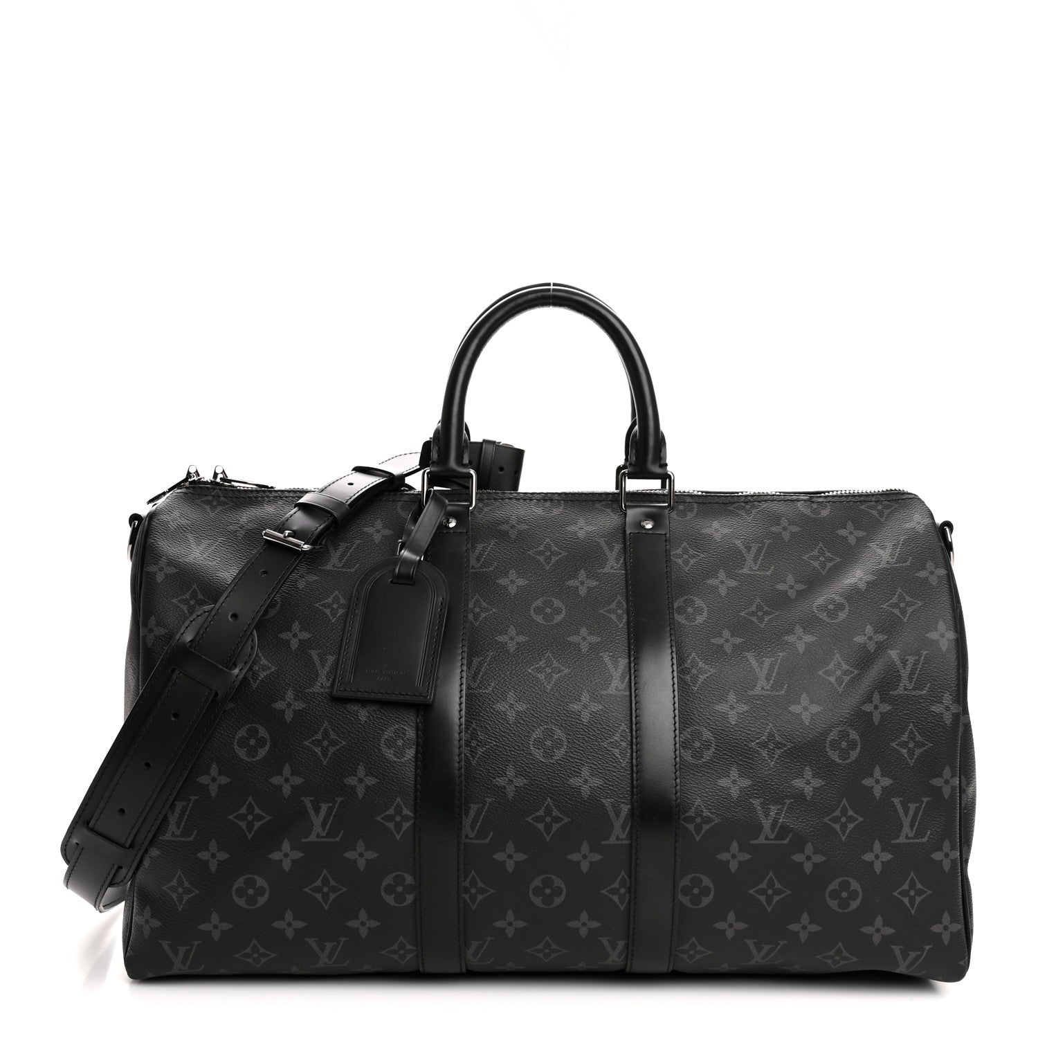 Louis Vuitton Monogram Eclipse Keepall Bandouliere 45 1 of 12