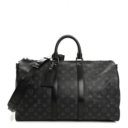 Louis Vuitton Monogram Eclipse Keepall Bandouliere 45 1 of 12