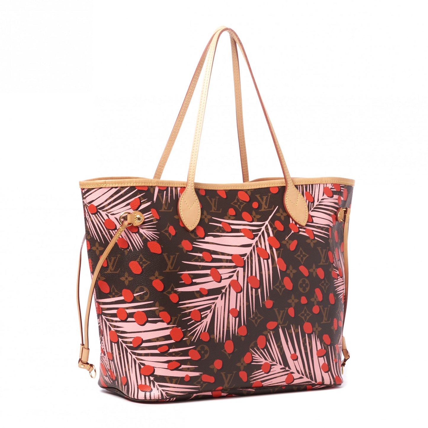Monogram Jungle Dots Neo Neverfull MM Sugar Pink Poppy