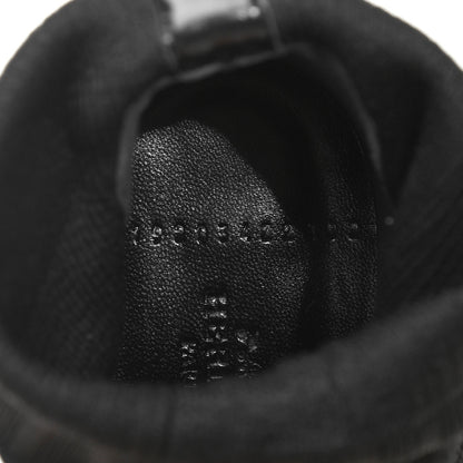 Hermes Knit Calfskin Volver Ankle Boots 37 Black 8 of 8