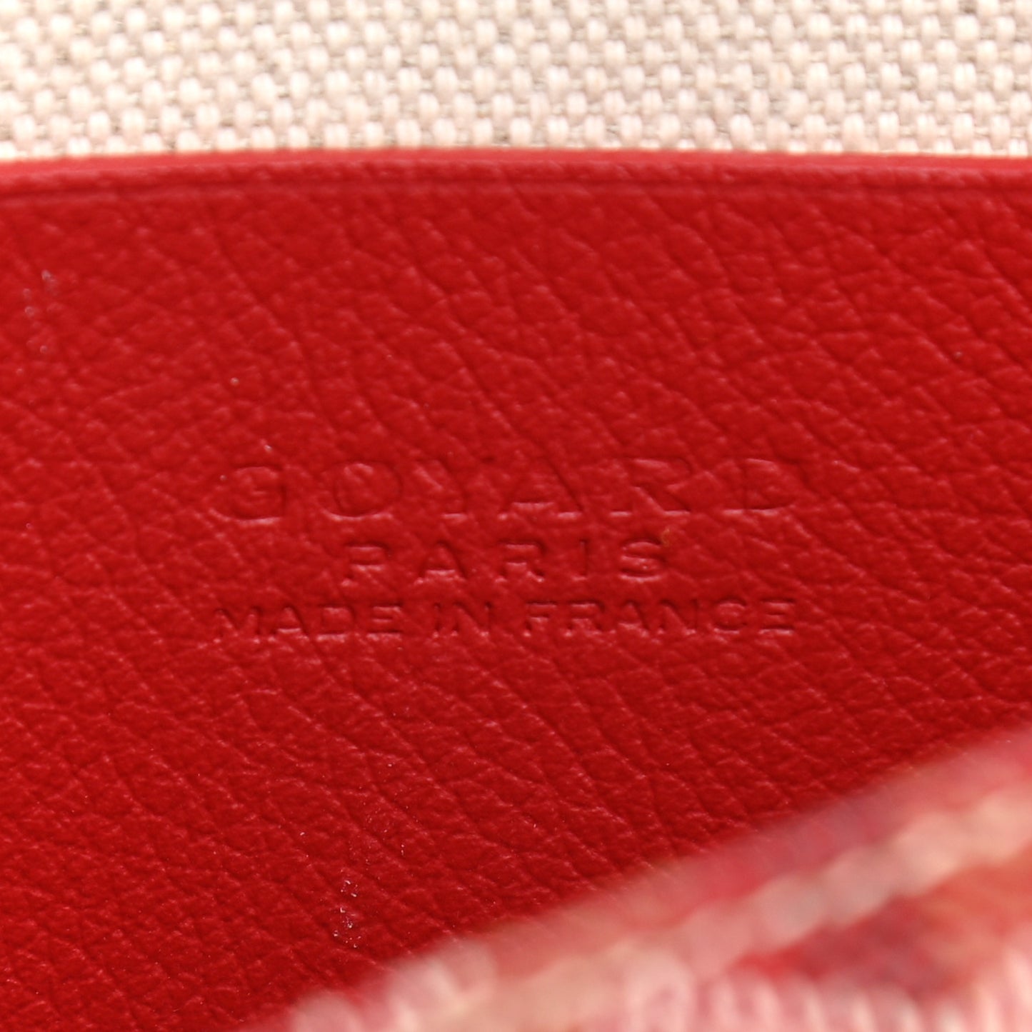 Goyardine Plumet Wallet Clutch Red