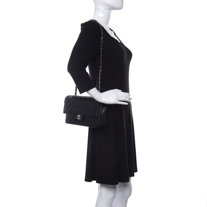 Chanel Caviar Quilted Medium Double Flap Black 2 of 10