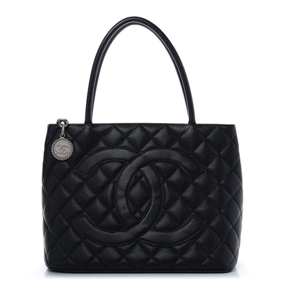 Chanel Caviar Quilted Medallion Tote Black 1 of 9