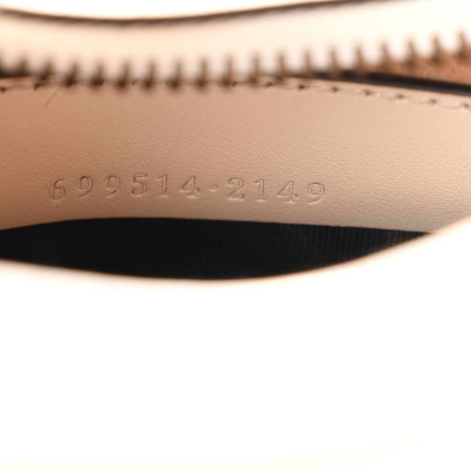 Gucci Calfskin Matelasse Chevron Mini GG Marmont Half Moon Hobo Mystic White 6 of 9