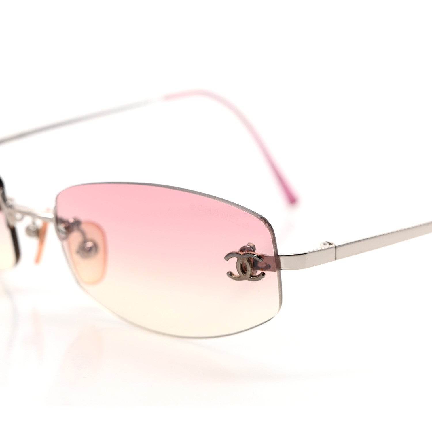 Chanel Metal CC Logo Sunglasses 4002 Pink 5 of 7