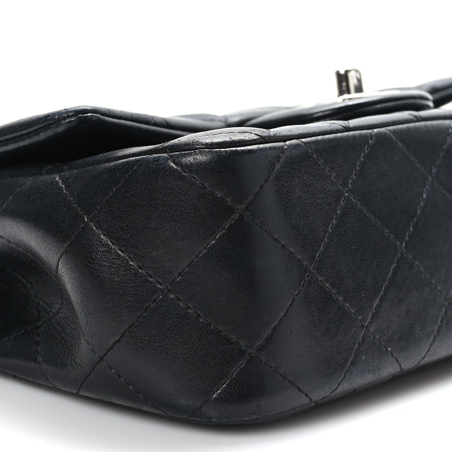 Chanel Lambskin Quilted Valentine Charms Mini Rectangular Flap Black 8 of 10