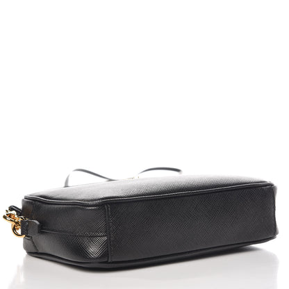 Prada Saffiano Small Camera Crossbody Bag Black 4 of 9